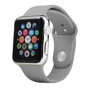 New Apple Watch Silicone Band Light Grey